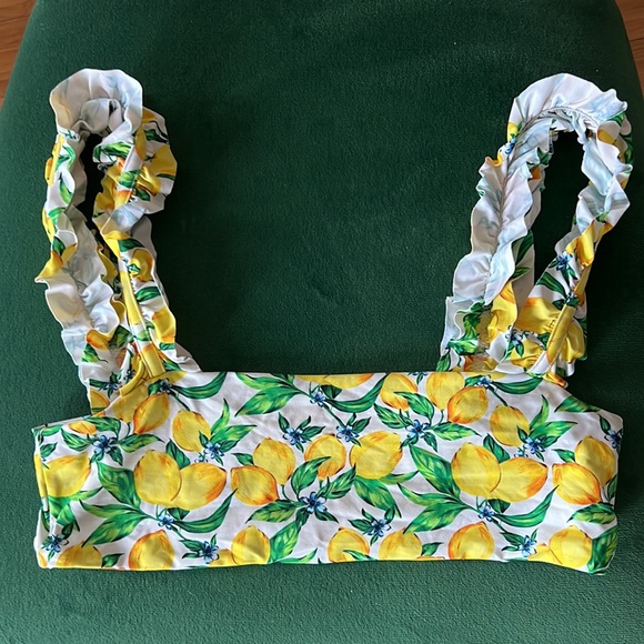 WeWoreWhat Other - Onia x WeWoreWhat Como Lemon Swim Top